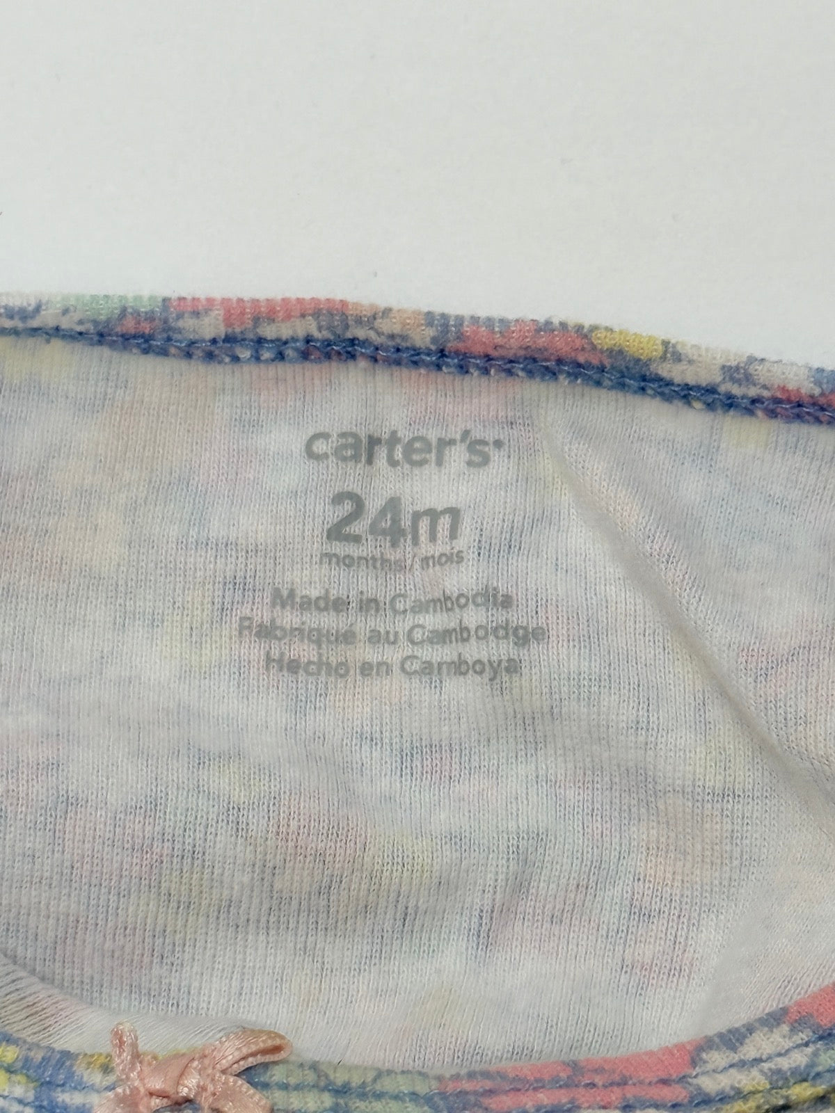 Carter's Floral Flutter Sleeve Top 24M