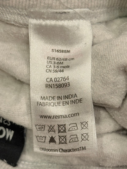 Reima Moomin Gray Jogger Pants 3-6M
