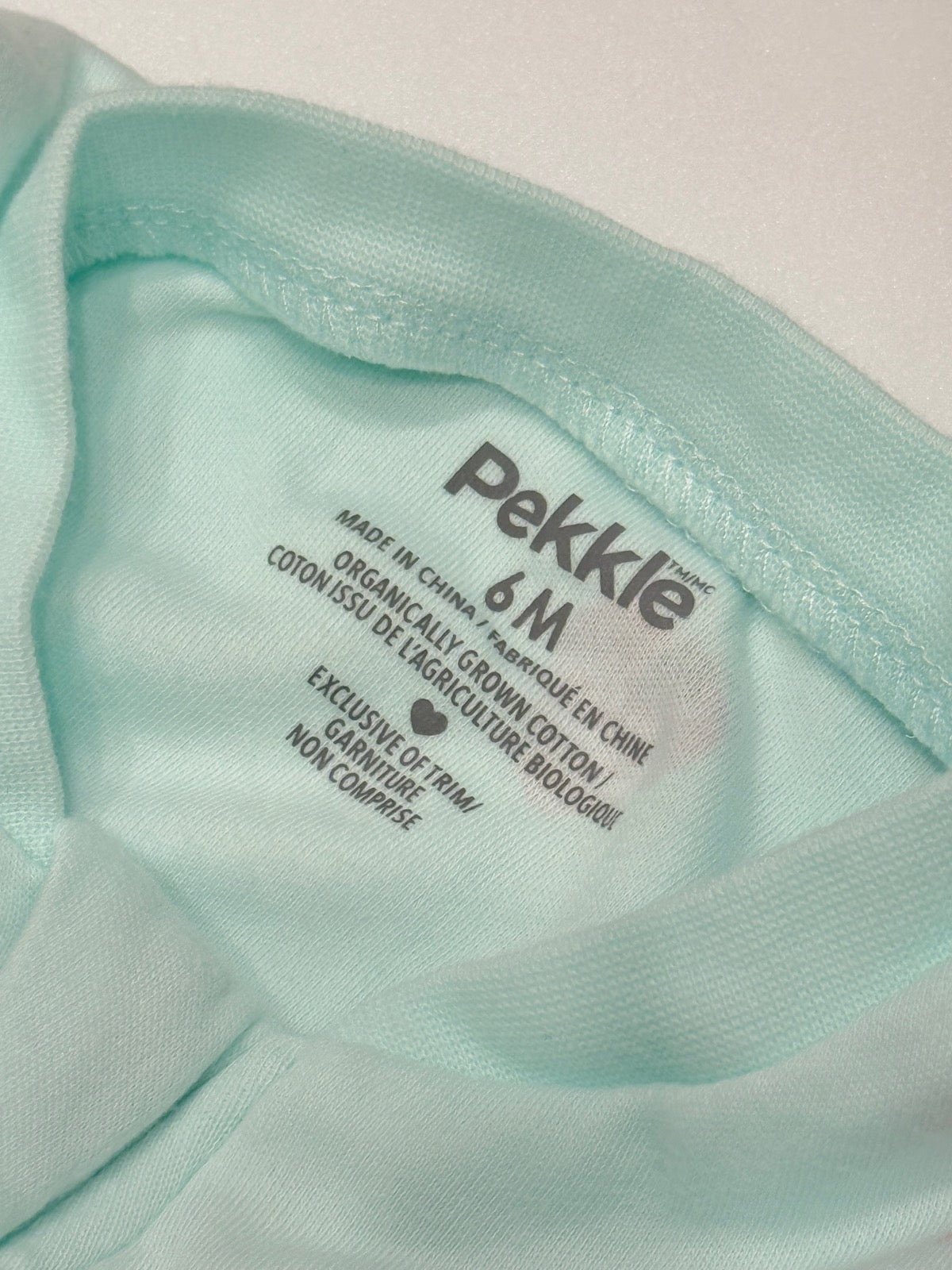 Pekkle Mint Strawberry Footed Sleeper 6M