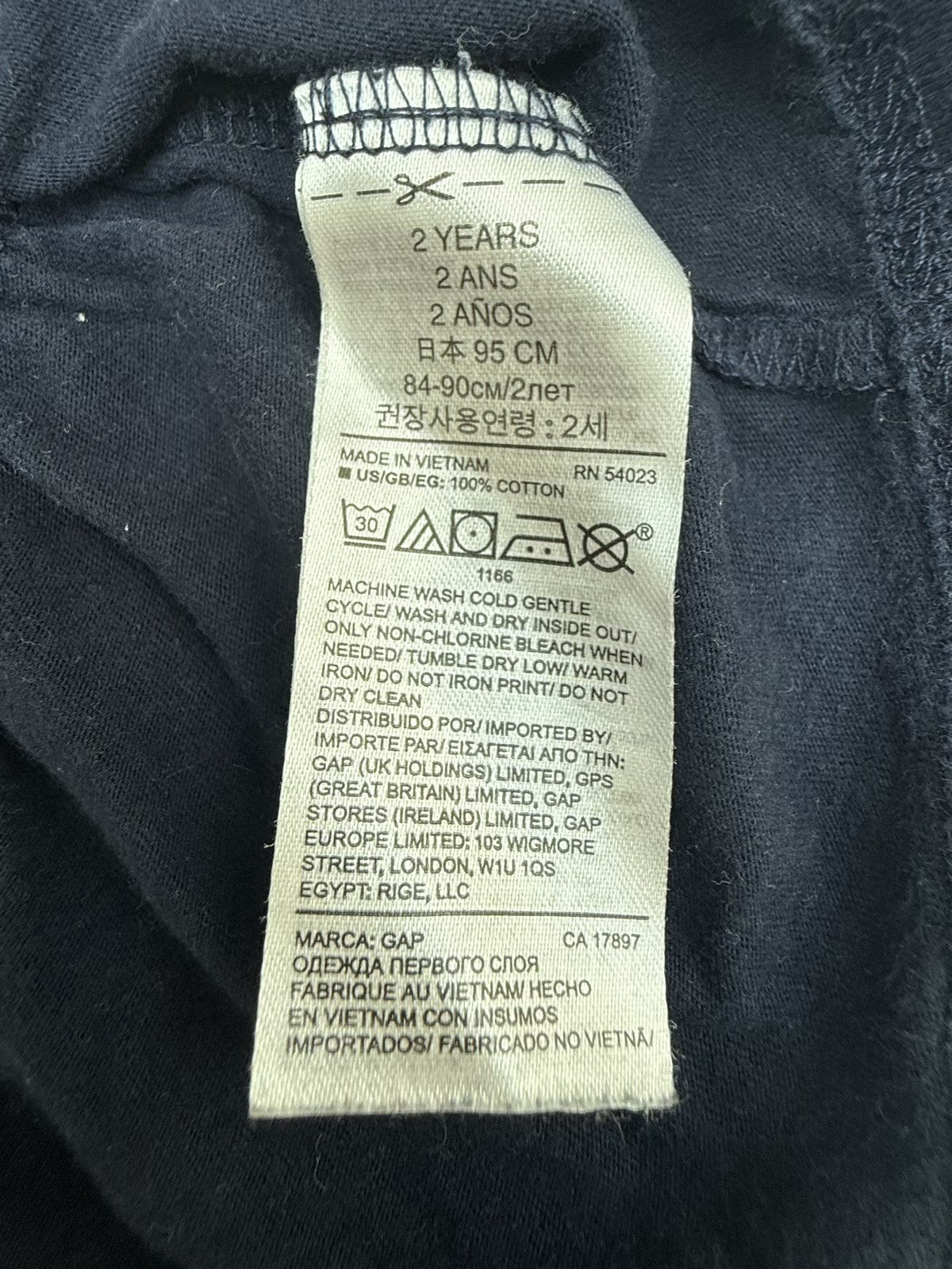 Baby Gap Navy Peplum Top 2T
