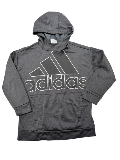 Adidas Gray Logo Hoodie Size 11-12