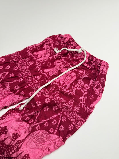 Elephant Print Harem Pants 3Y