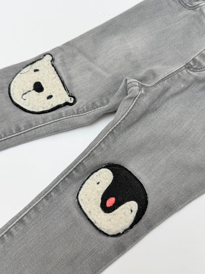 Baby Gap Gray Polar Bear Penguin Jegging Jeans 24m