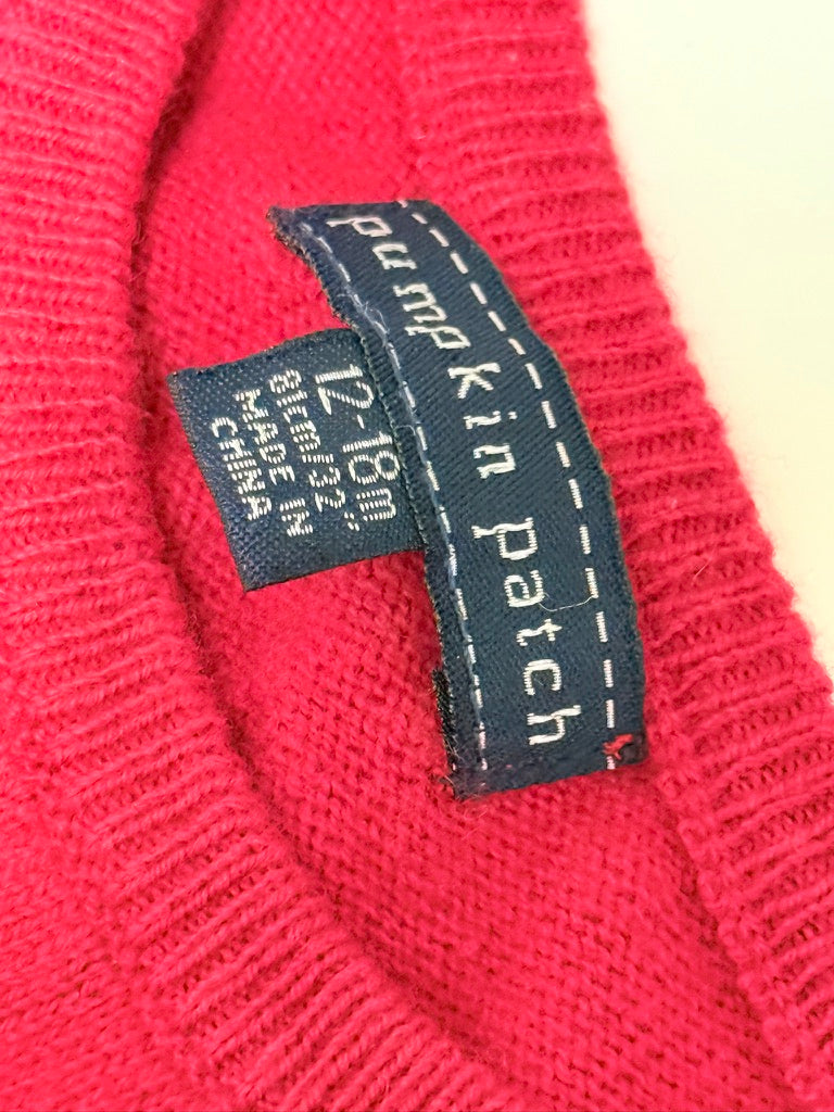 Pumpkin Patch 12-18m Bow Knit Sweater