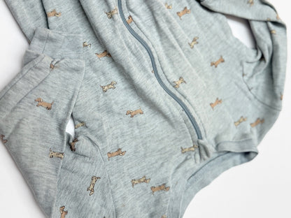 George Dachshund Print Sleeper 2T