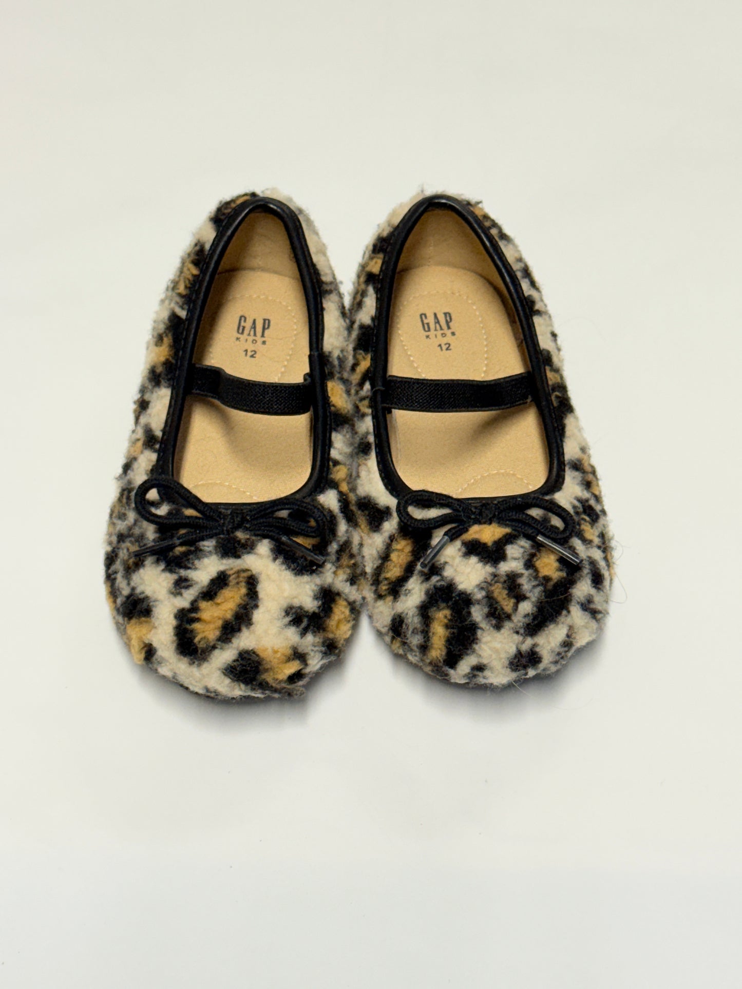 Gap Kids Leopard Fuzzy Ballet Flats, Toddler 12US