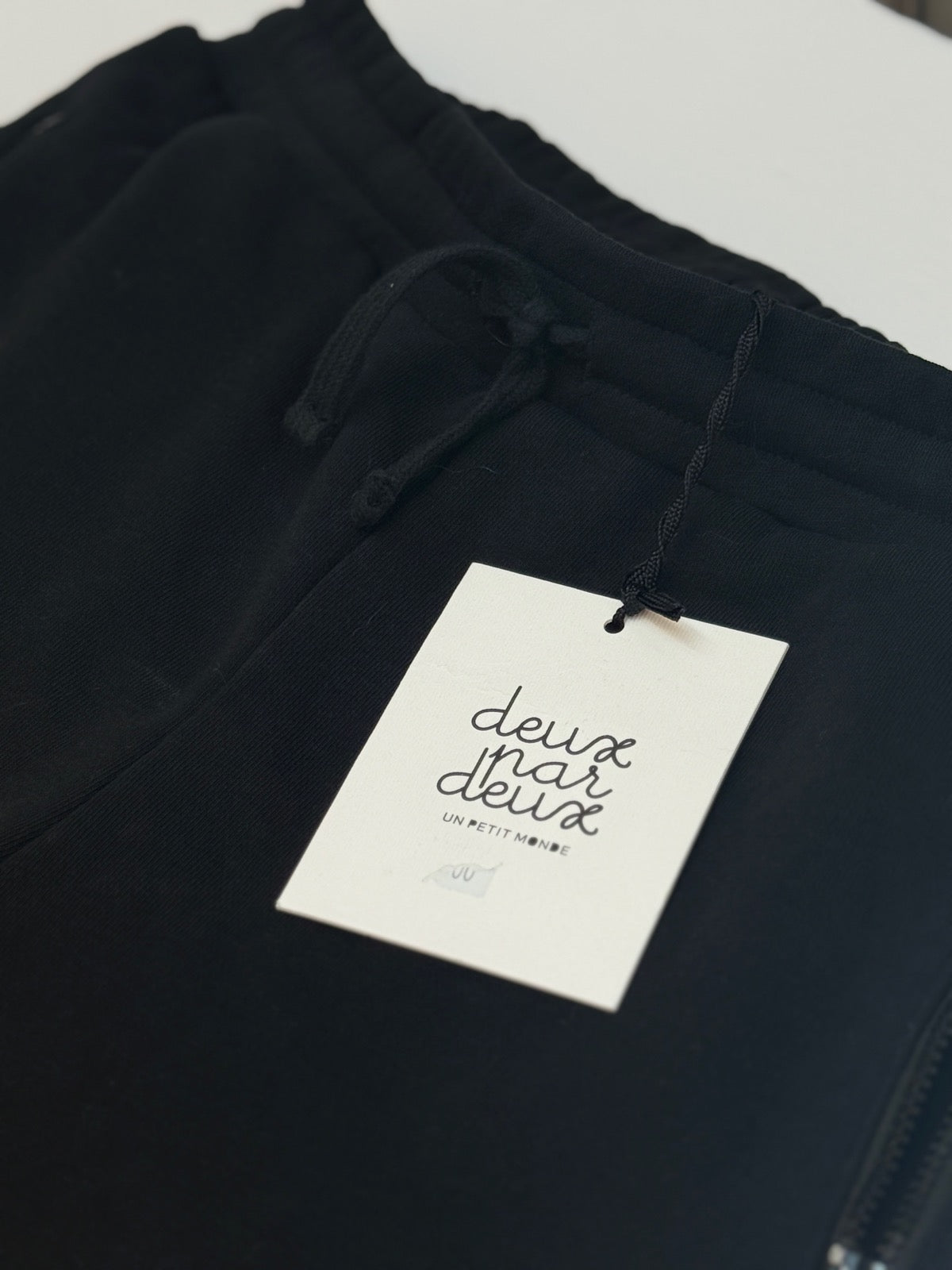 NWT - Deux Par Deux Black Zip Pocket Shorts
