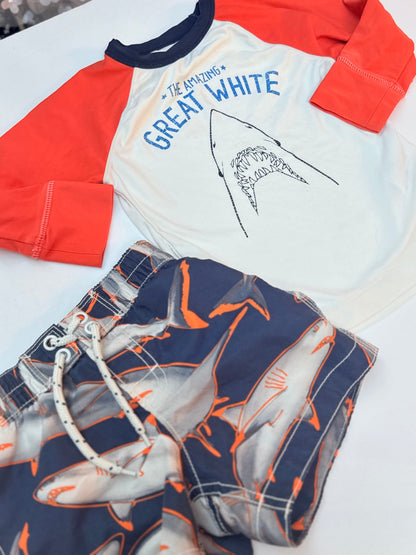 babyGap Great White Shark Swim Set 12-18m