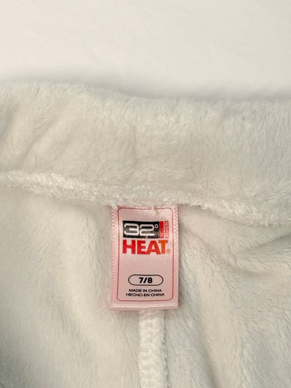 32 Degrees Heat Cream Fleece Leggings Size 7/8