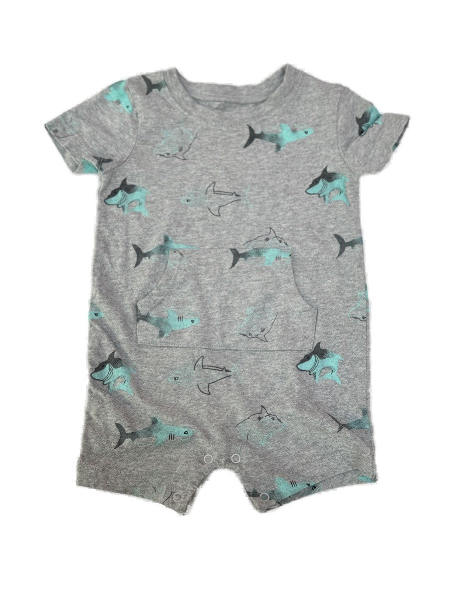 George Baby Shark Print Romper 3-6M