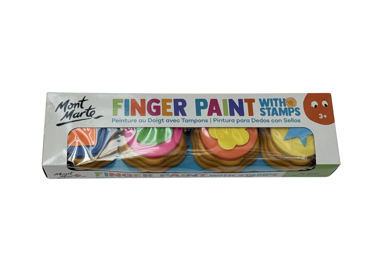 Mont Marte Finger Paint With Stamps Set