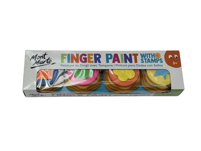 Mont Marte Finger Paint With Stamps Set