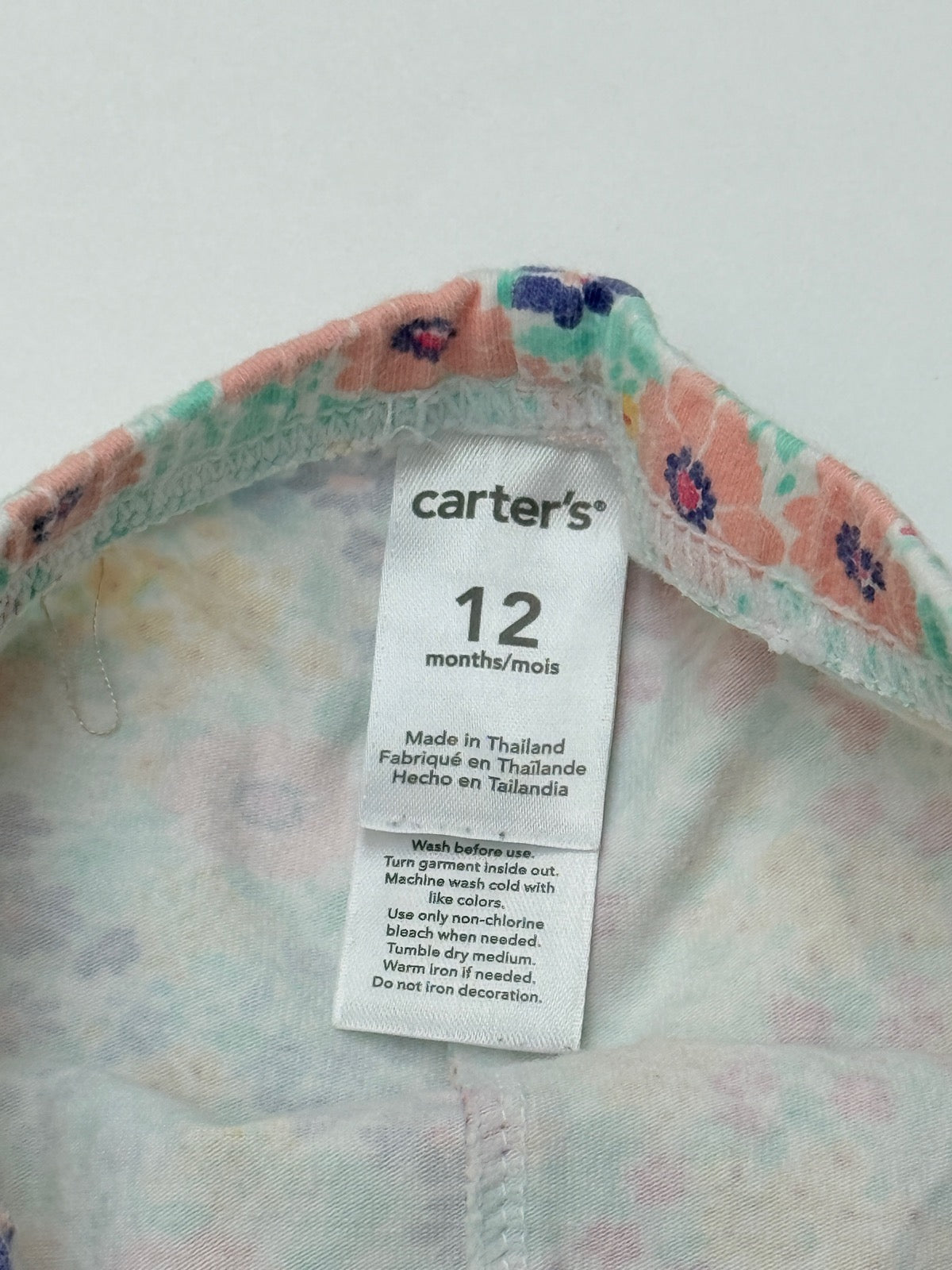 Carter's Floral Print Leggings Size 12M