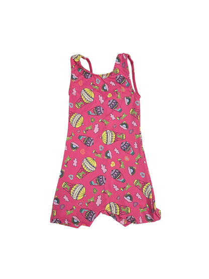 Girl Power Sport Gymnastics Biketard Leotard Size 5 6