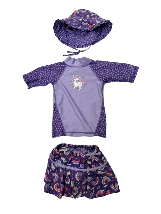 UV Skinz Unicorn Swim Set 2T