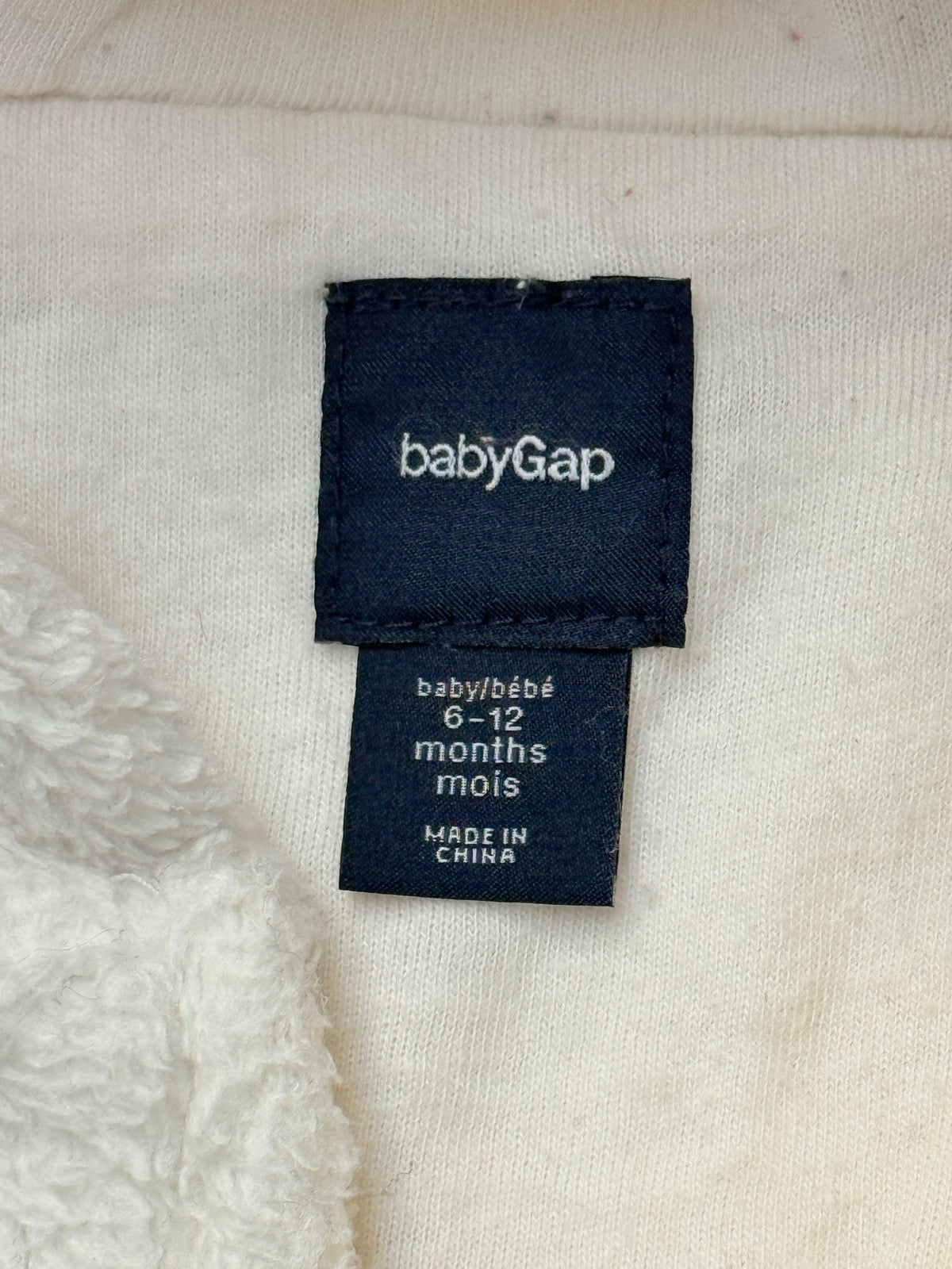 Baby Gap Fleece Bear Bunting Sleeper 6-12M