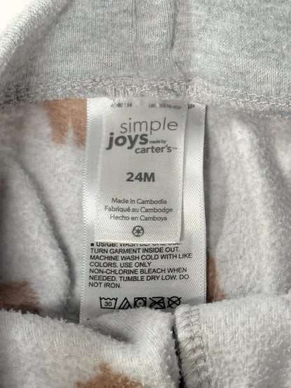 Simple Joys by Carter's Bear Fleece Joggers 24M