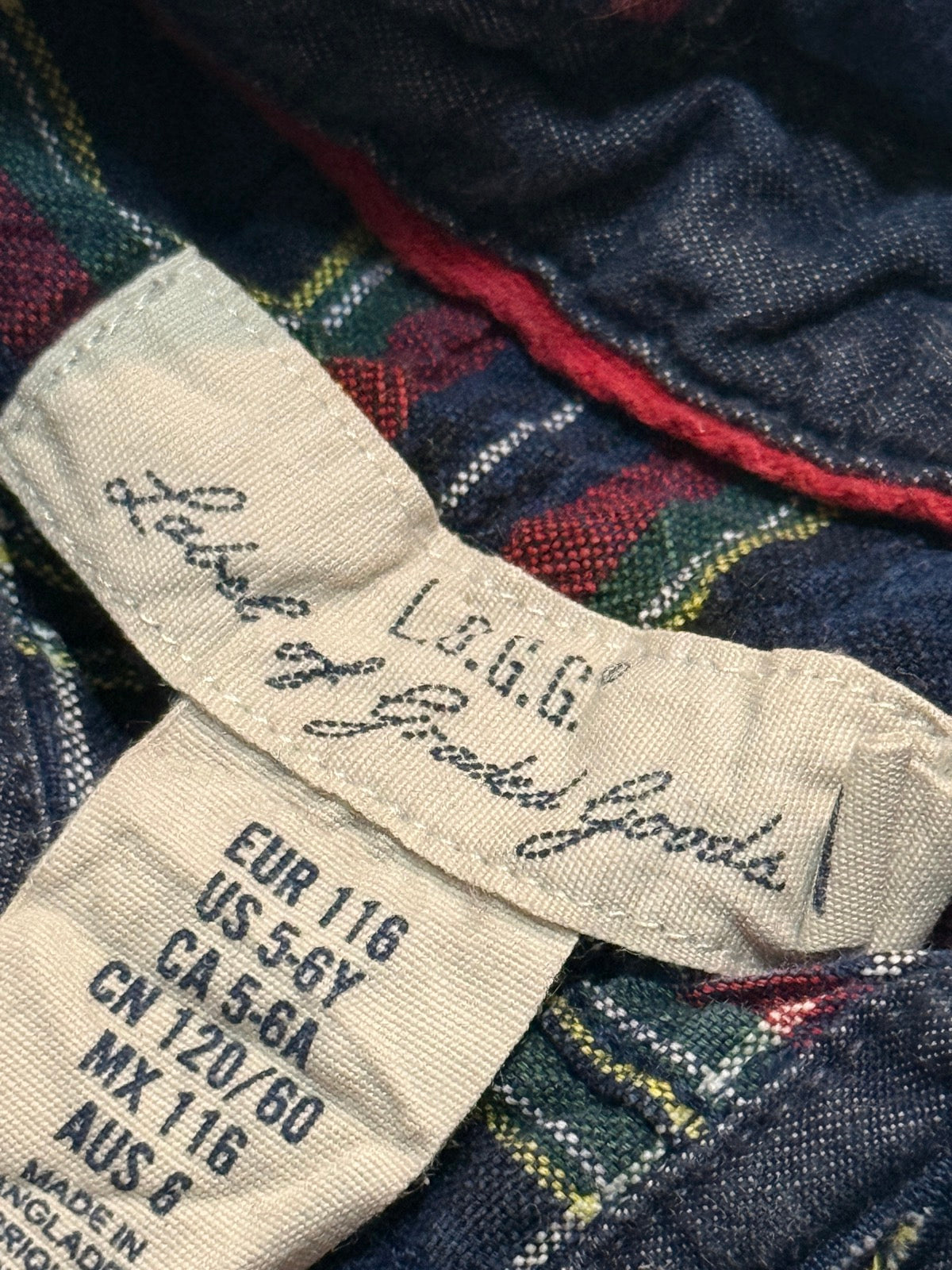 L.O.G.G. H&M Plaid Flannel Shirt Boys 5-6Y