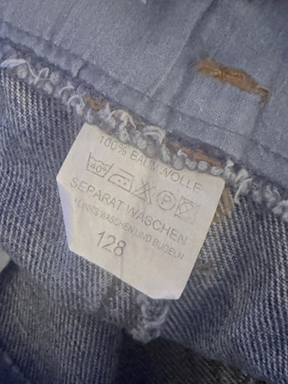 W.A.R.O. Denim Bib Overalls Size 7-8y