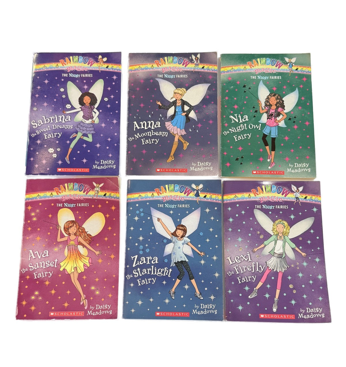7 Daisy Meadows Night Fairies Books Bundle
