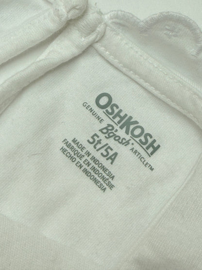 OshKosh White Peter Pan Collar Tee 5T