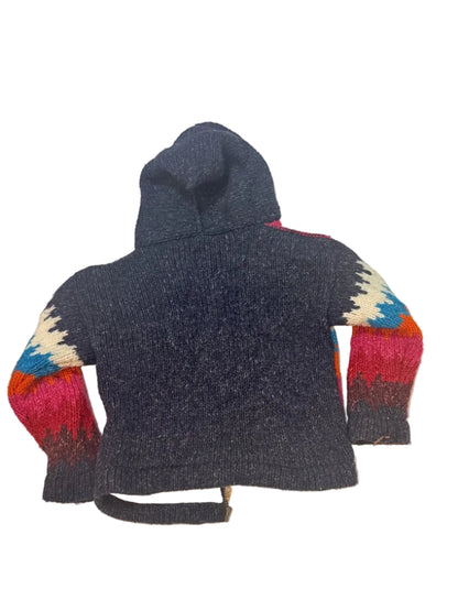 Inka's World Knit Zip-Up Hooded Cardigan 4/5Y