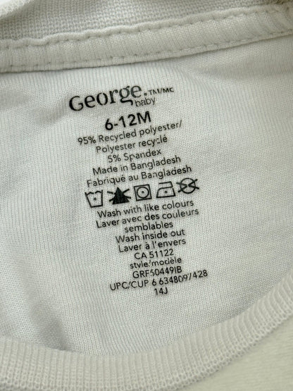 George baby Animal Print Fleece Pajamas 6-12M