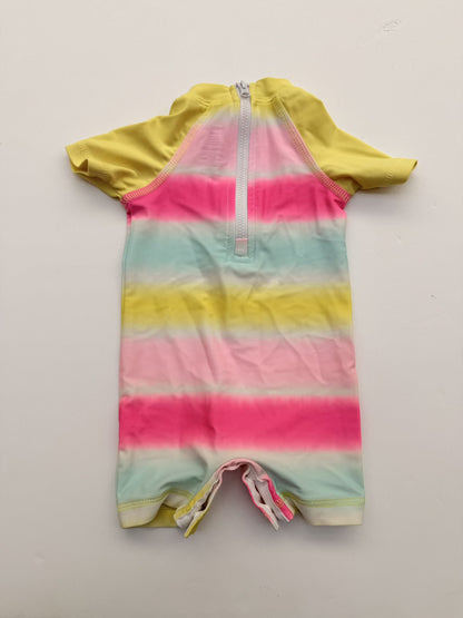 George Baby Rainbow Stripe Swimsuit 3-6M