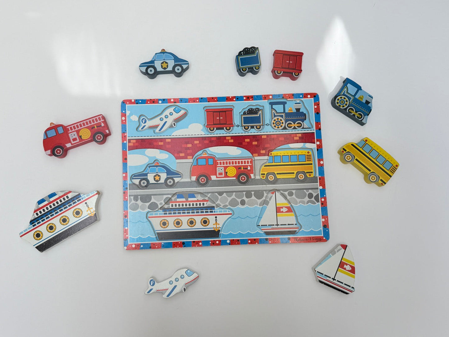 Melissa & Doug Vehicles Chunky Puzzle