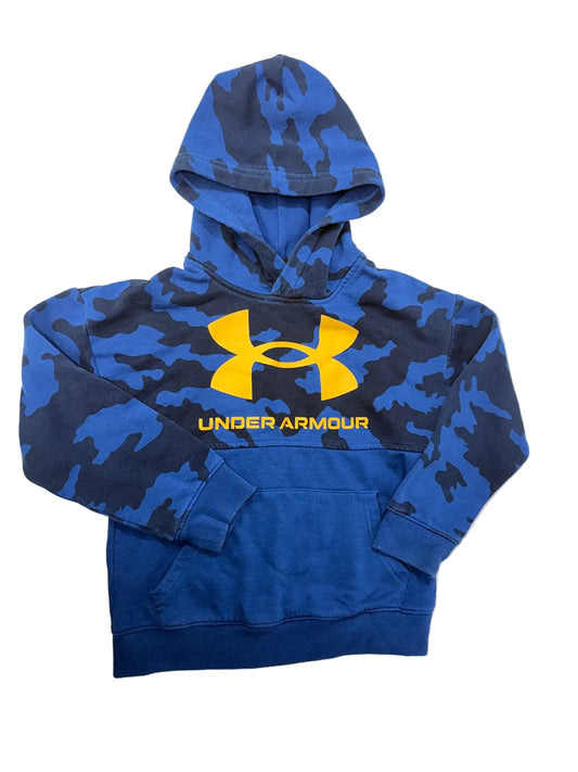 Under Armour Blue Camo Hoodie YSM - 6/7Y