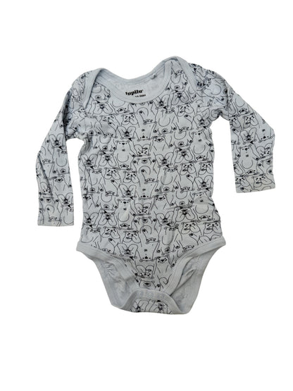 Lupilu Bear Print Bodysuit 6-12M