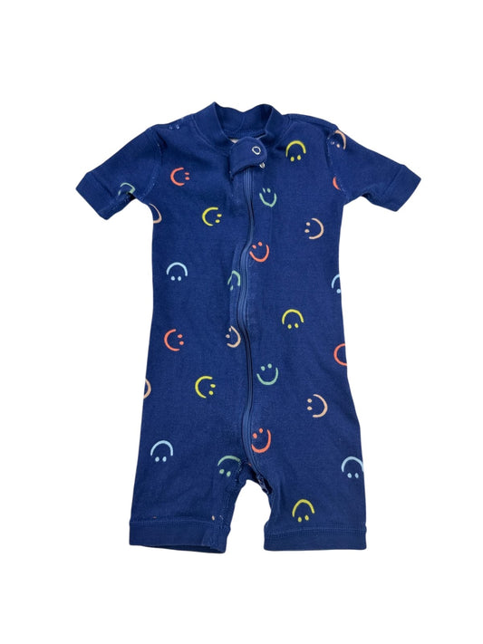 Hanna Andersson Smiley Face Short Pajamas 12-18M