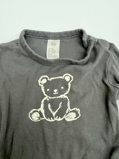H&M Teddy Bear Bodysuit Size 12M
