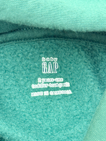 Baby Gap Green Bear Hoodie Size 2T