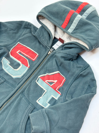 Tea Collection Camo Zip Hoodie Size 3