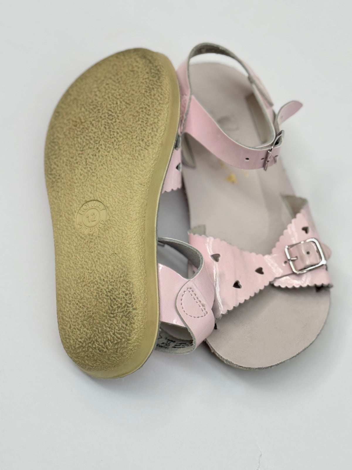Salt Water Sweetheart Pink Patent Sandal Size 12