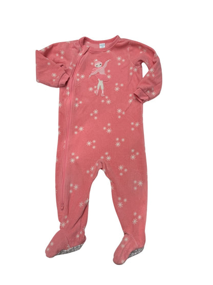 Pekkle Fleece Ice Skater Footed Sleeper 18M