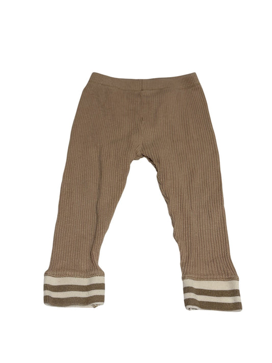Zara Ribbed Leggings Striped Cuff 18-24M