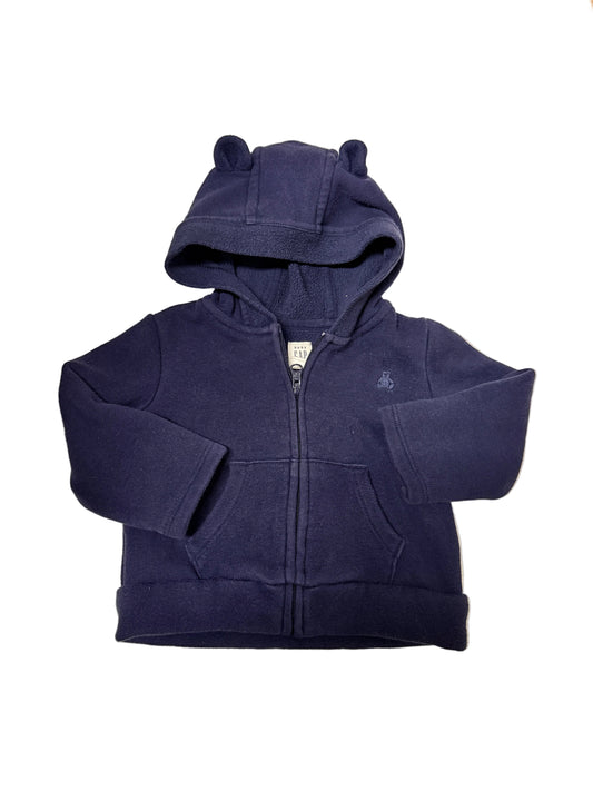 Baby Gap Fleece Zip Hoodie, 6–12M