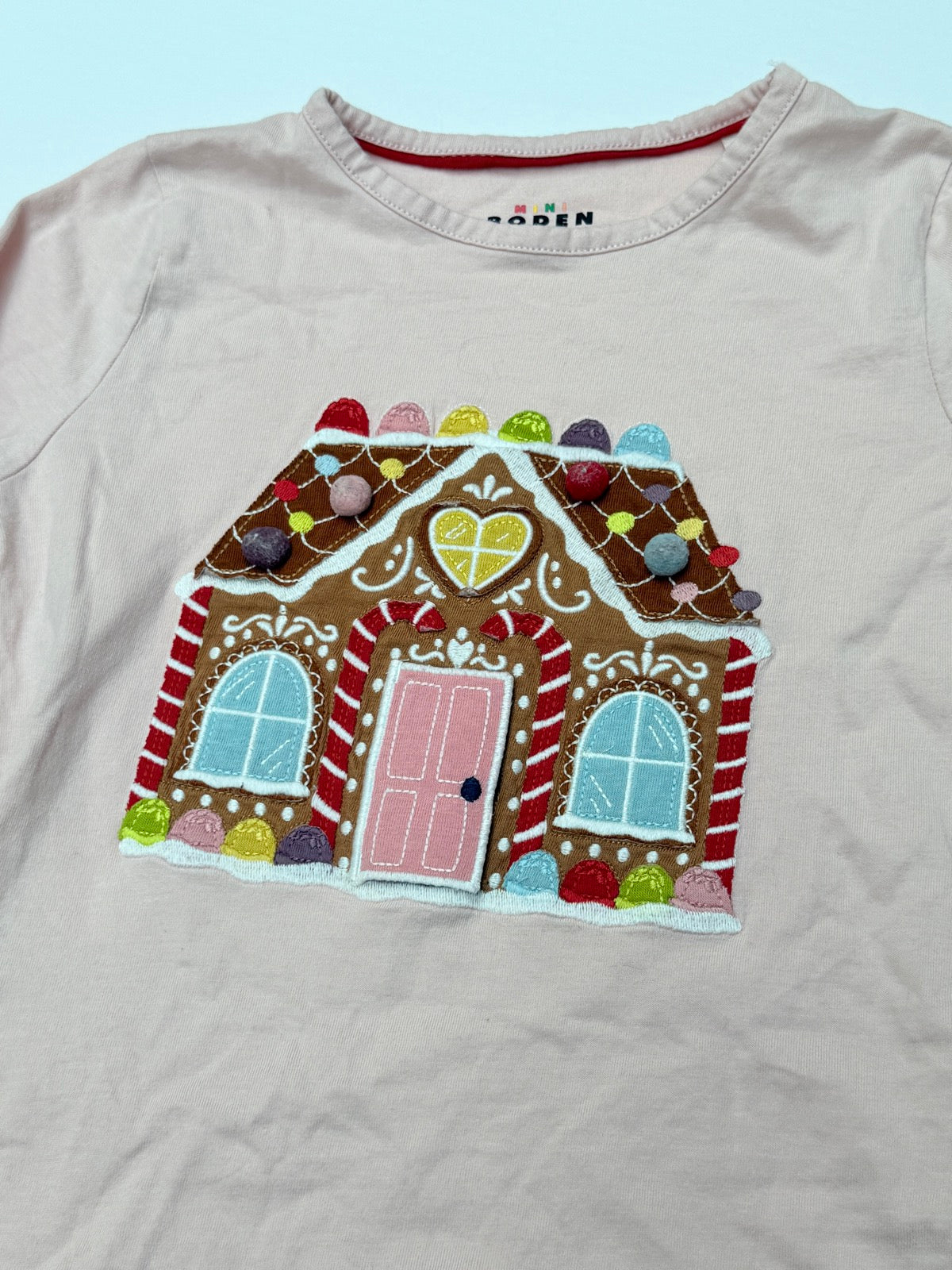 Mini Boden Gingerbread House T-Shirt 6-7Y