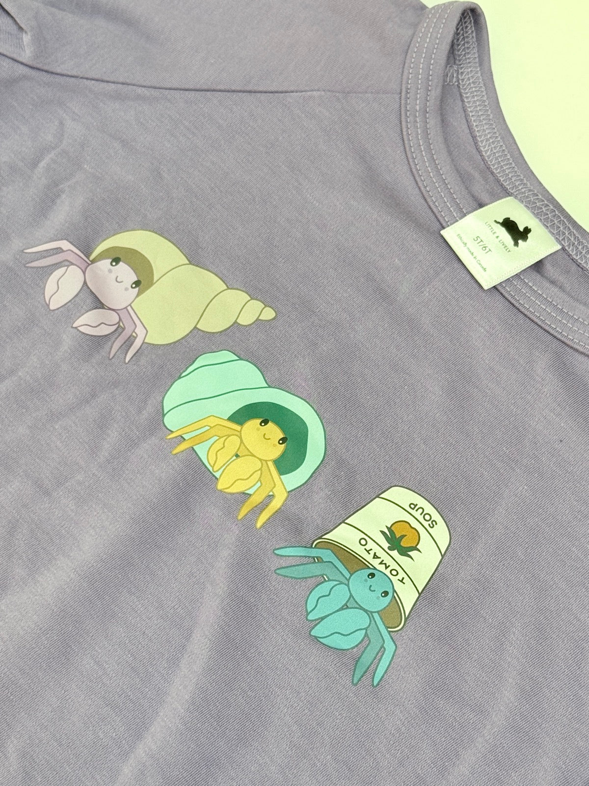Little & Lively Hermit Crab Sweatshirt 5T 6T