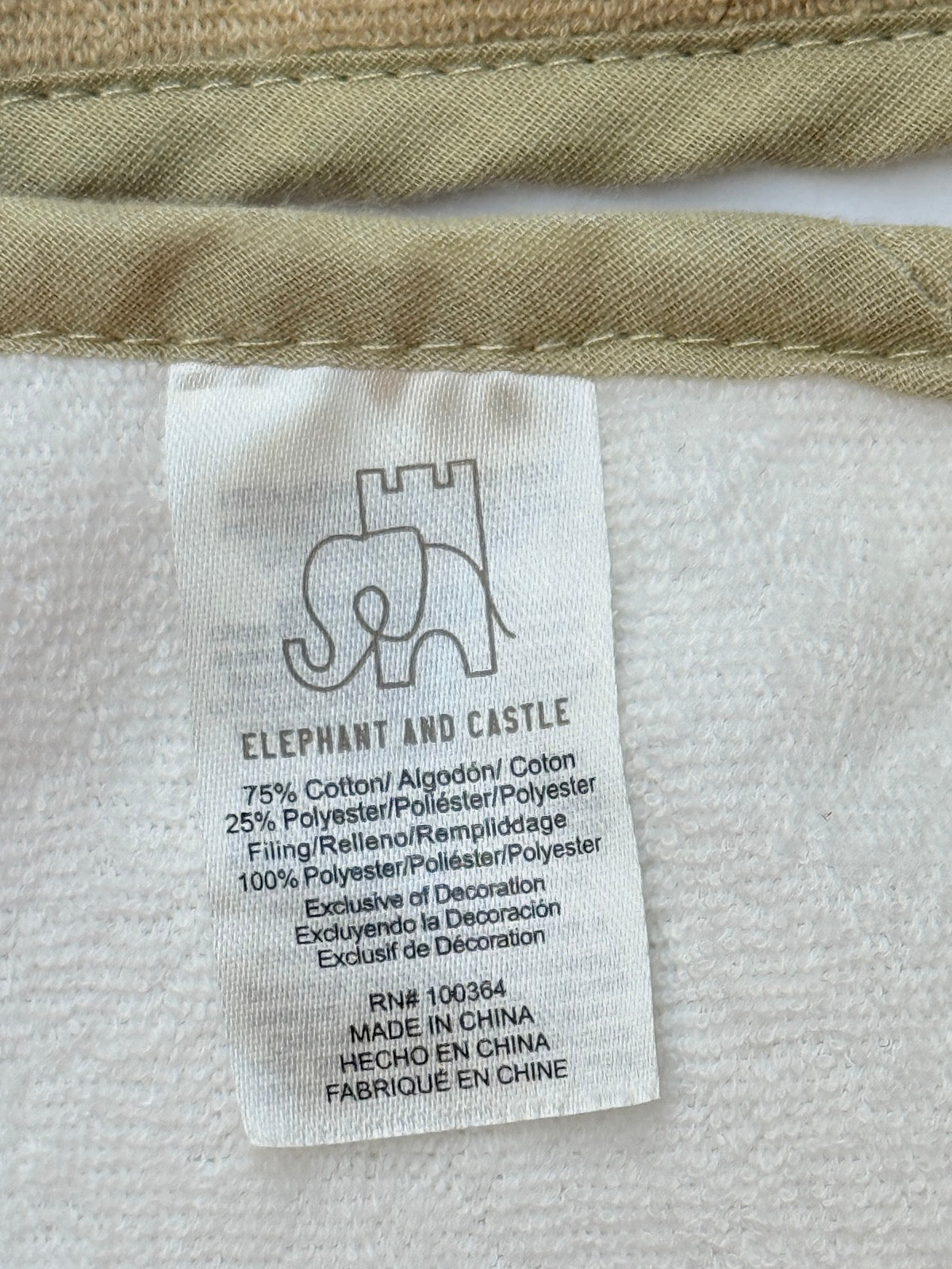 Elephant and Castle Burp Cloths Set of 3