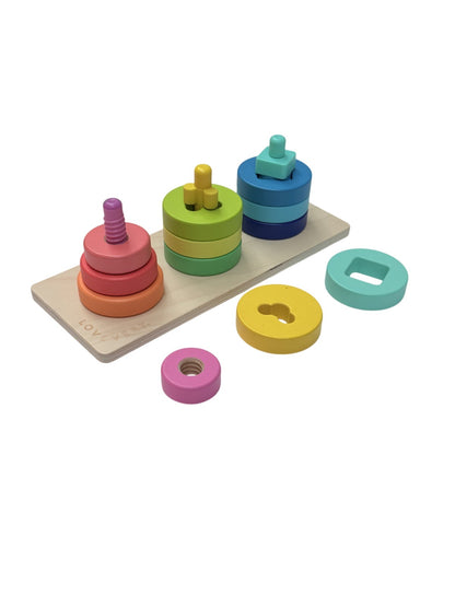 Lovevery Wooden Stacking Puzzle Toy