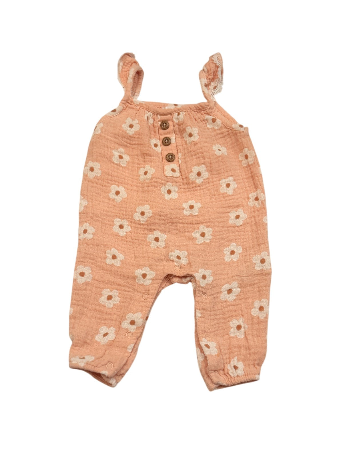 Emily and Oliver Floral Romper 0-3M