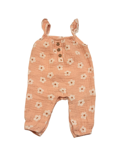 Emily and Oliver Floral Romper 0-3M