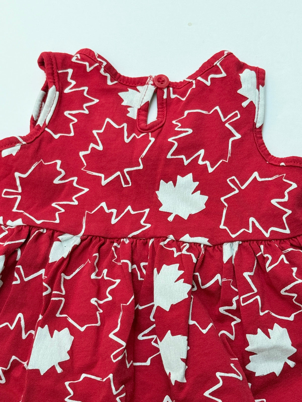 George Baby Maple Leaf Print Dress 3-6M