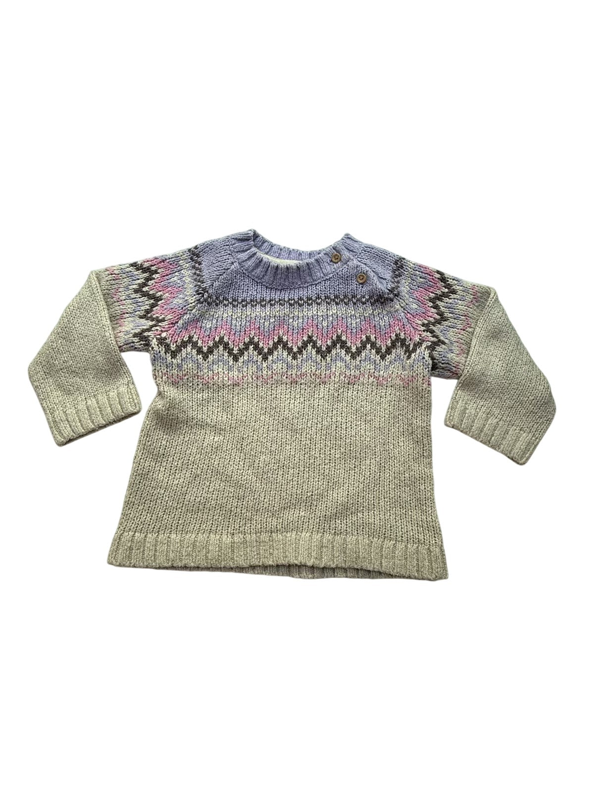 H&M Fair Isle Knit Sweater 18M