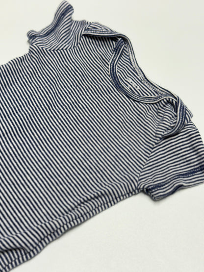 Carter's Dark Striped Onesie 3m