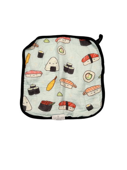 Loulou Lollipop Sushi Print Baby Washcloth