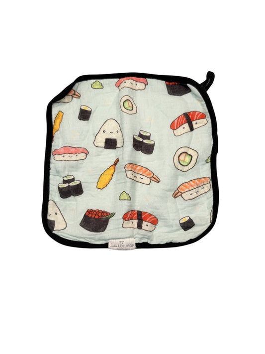 Loulou Lollipop Sushi Print Baby Washcloth